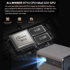 DITONG 2025 NEW  J10 projector Native 1080P Autofocus 4k HD video outdoor mobile phone Android smart home theater LED projector