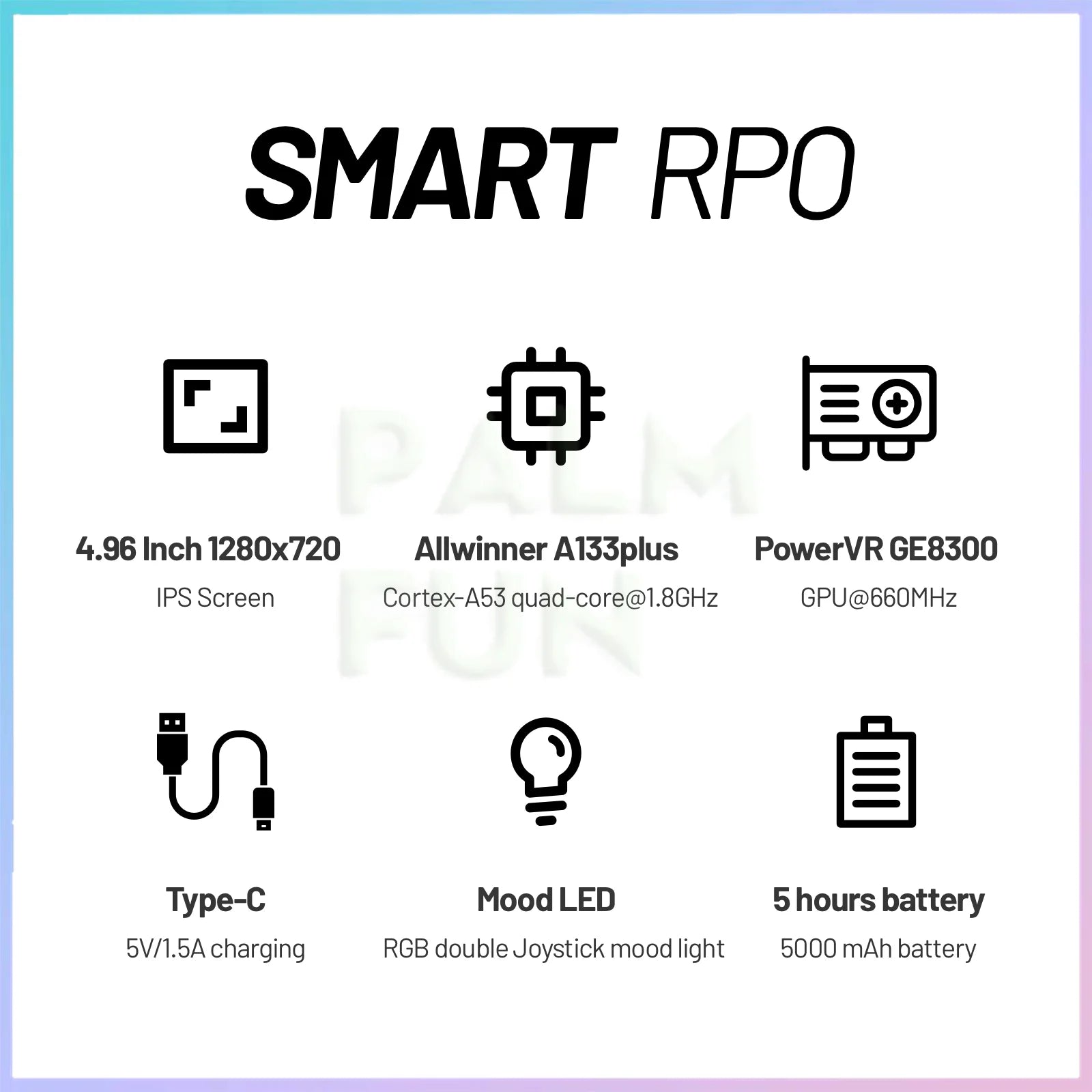 Trimui Smart Pro Portable Retro Arcade Game Console 4.96inch IPS Handheld Game Console Type-C LINUX HD Screen Smart Video Player