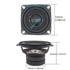 2Pcs 2 Inch Portable Audio Speaker 4 Ohm 8 Ohm 10W Mini Full Range Dual Magnetic Small Loudspeaker DIY BT Speakers Home Theater