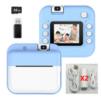 Children Digital Camera Photography Instant Print Camera for Kids Thermal Print Camera Photo Printing Video Toys With 32G Card