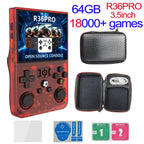 R36MAX Game Console 64GB 128GB 18000+GAMES Linux System 4.0inch K36 vs R36S 3.5inch Pocket Video Player No Download Required