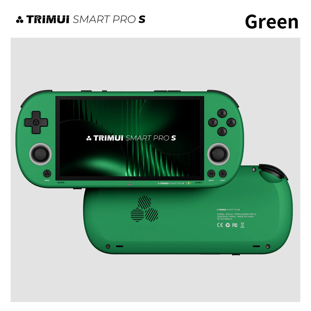 Trimui Smart Pro S Handheld Game Console 4.96''IPS 720*1280 Screen Linux System RGB Joystick 5000mAh BT 5.4 Retro Video Player