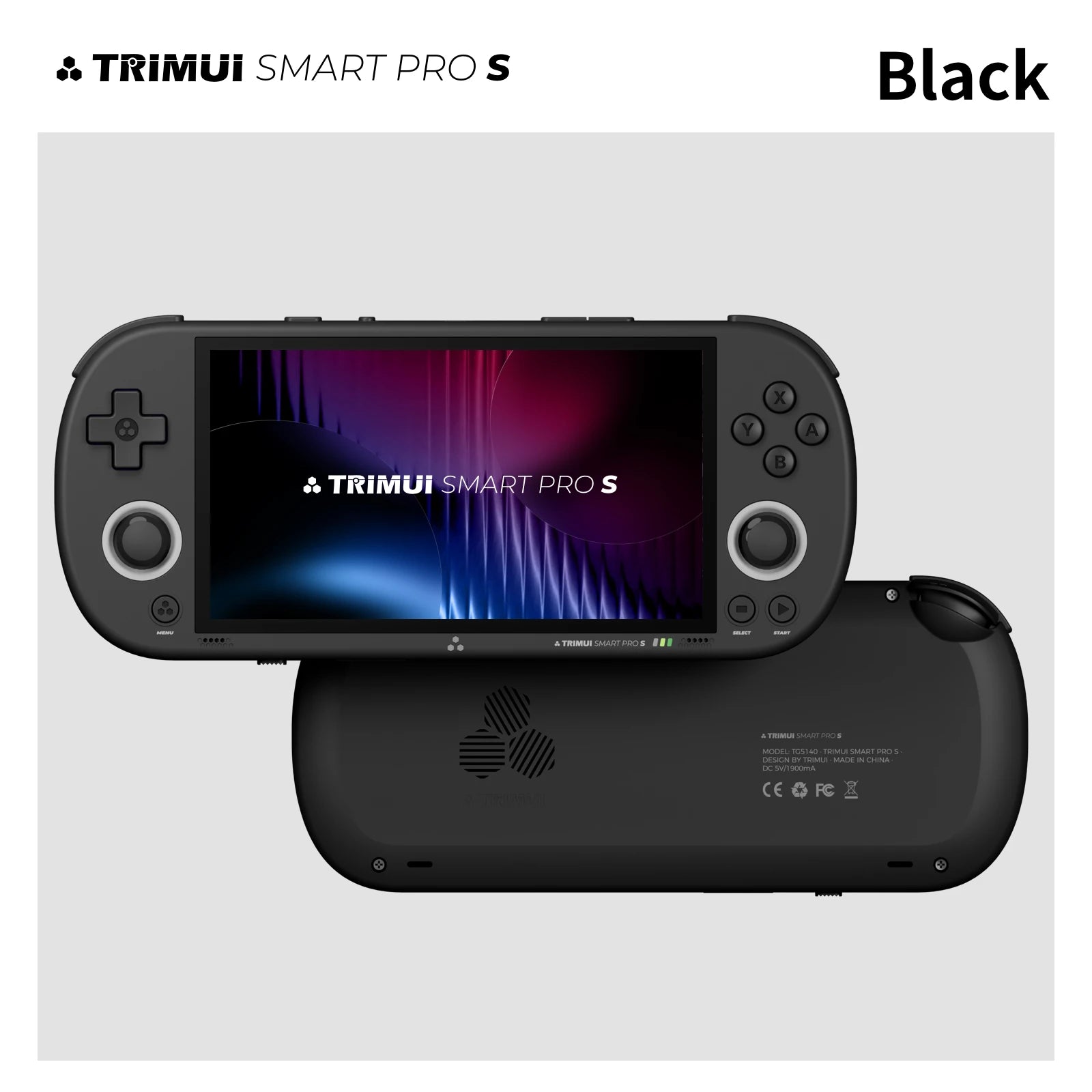 Trimui Smart Pro S Handheld Game Console 4.96''IPS 720*1280 Screen Linux System RGB Joystick 5000mAh BT 5.4 Retro Video Player