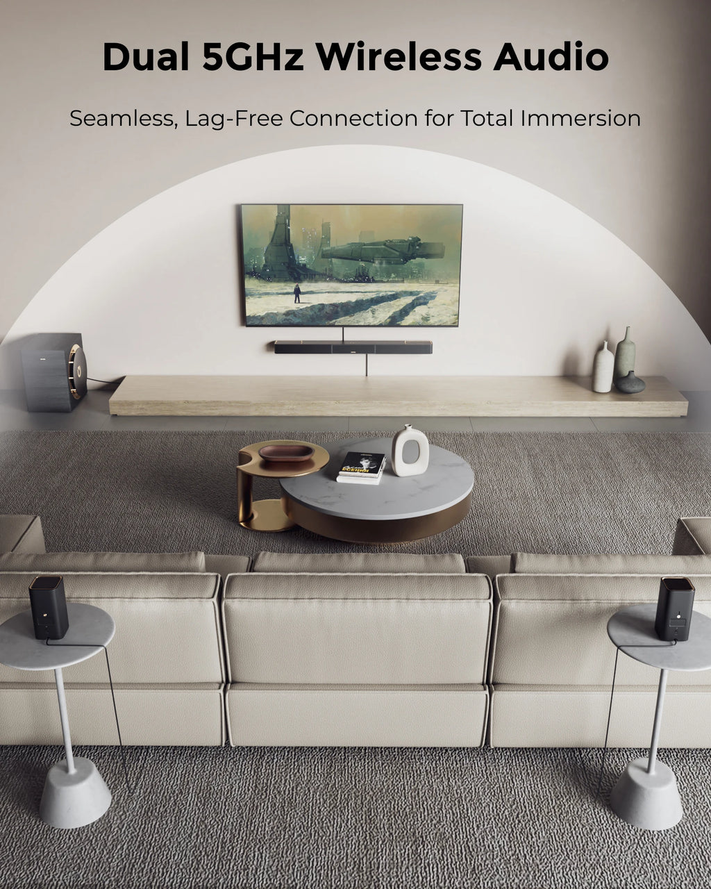 ULTIMEA 7.1.4 Surround Sound System TV Soundbar with Dolby Atmos&APP Control, Home Bluetooth Speaker with 10" Wireless Subwoofer