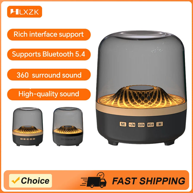 Portable Wireless Soundbar Bluetooth 5.3 Home Theater Speaker Subwoofer Hi-Fi Acoustic Breathing Lamp for Android IOS Hover Image