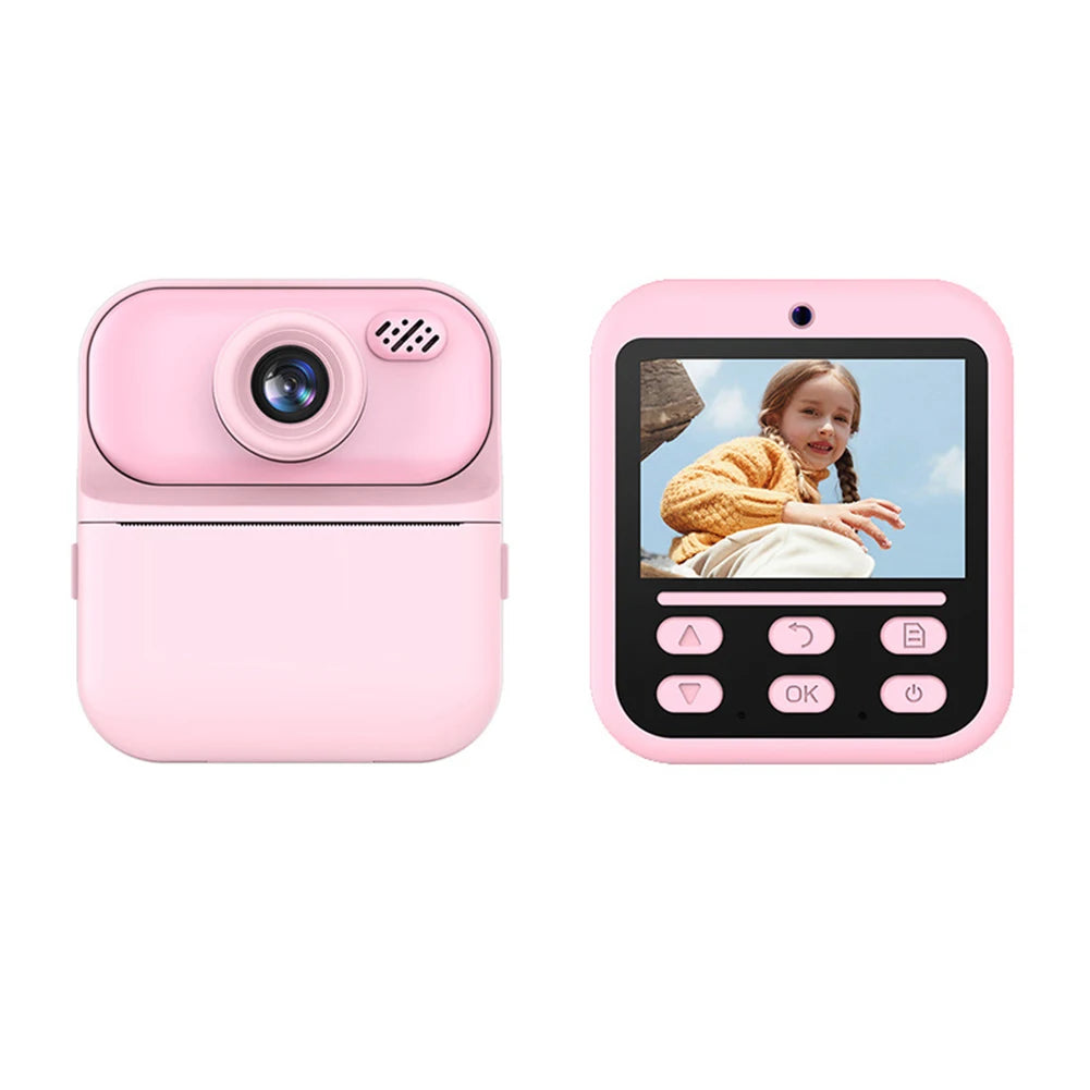 Instant Print Camera HD Digital Camera 2.4'' Instant Photo Printing Camera Portable Digital Camera for Girls Boys Birthday Gifts