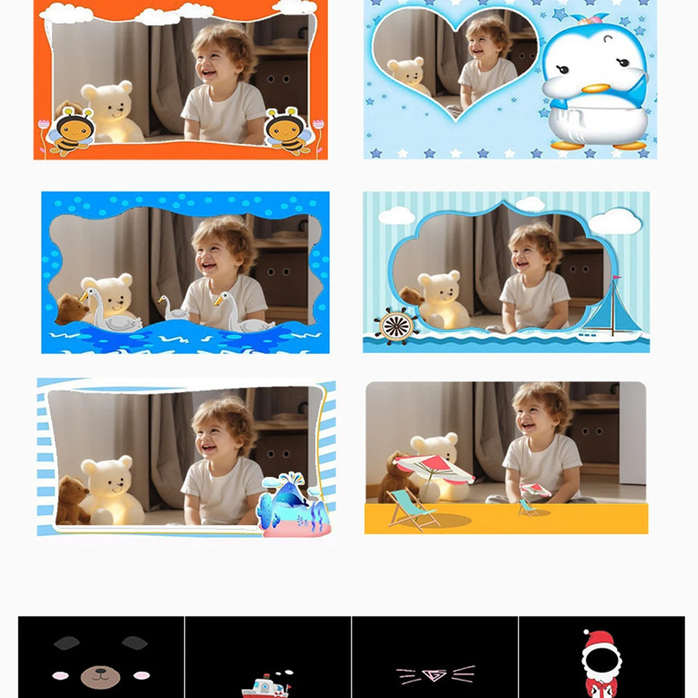 Children Digital Camera Photography Instant Print Camera for Kids Thermal Print Camera Photo Printing Video Toys With 32G Card