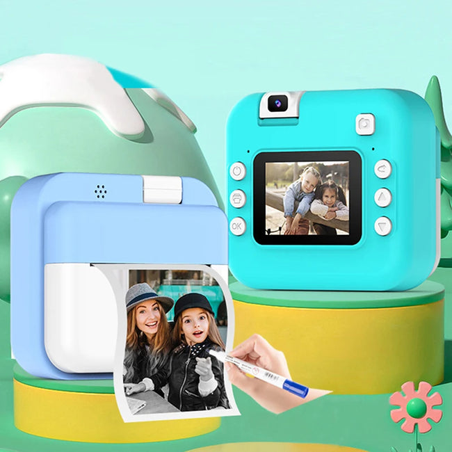 Children Digital Camera Photography Instant Print Camera for Kids Thermal Print Camera Photo Printing Video Toys With 32G Card Hover Image