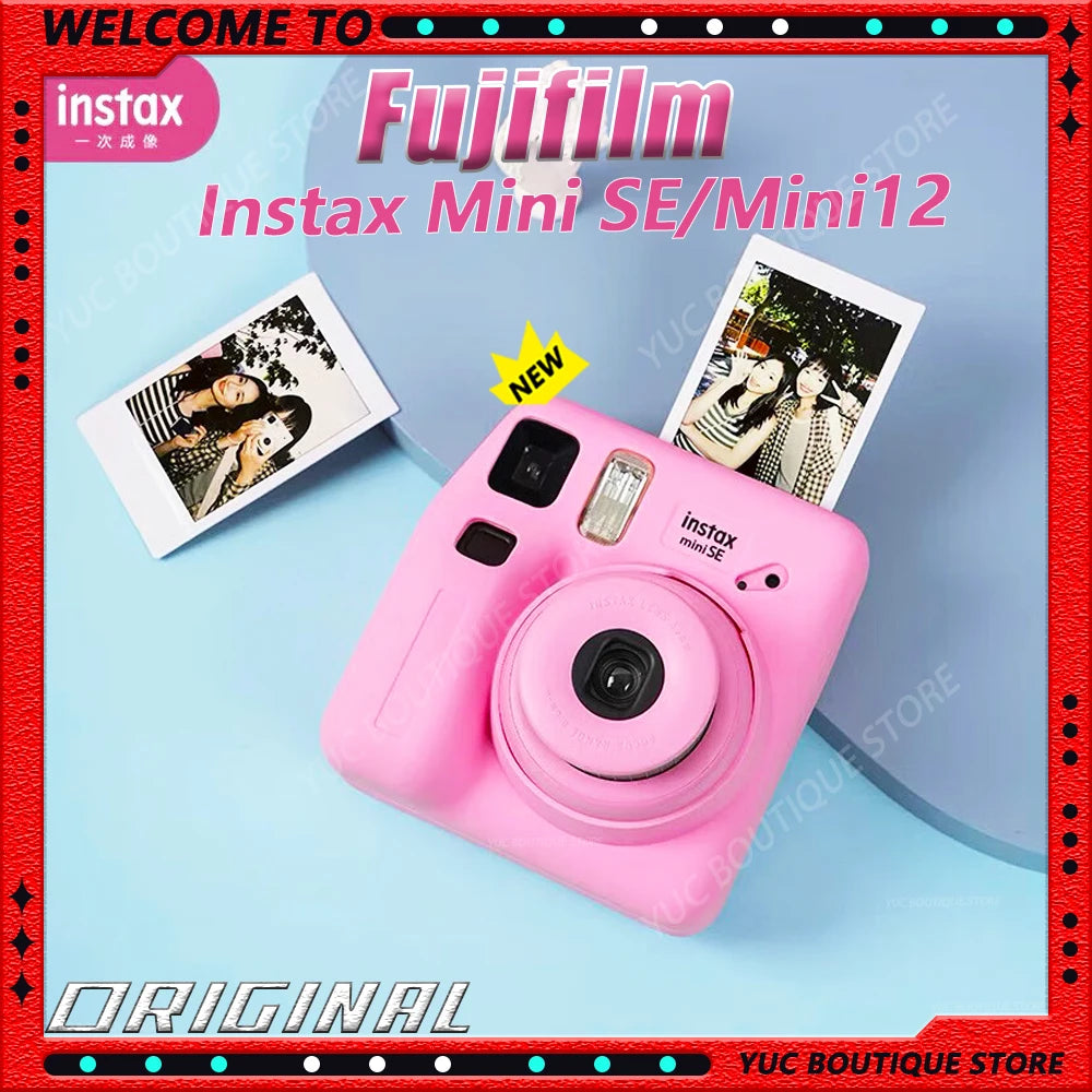 New FUFILM Camera Instax Mini SE/Mini12 Camera with Camera Bag Set Optional Fufilm Instax Mini Film Photo Paper Digital Camera