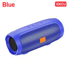 XIKCU Portable Dual Bluetooth Speaker Stereo Outdoor Tfusb Playback Fm Voice Broadcasting Portable Subwoofer 50 Wireless Speaker