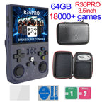 R36MAX Game Console 64GB 128GB 18000+GAMES Linux System 4.0inch K36 vs R36S 3.5inch Pocket Video Player No Download Required