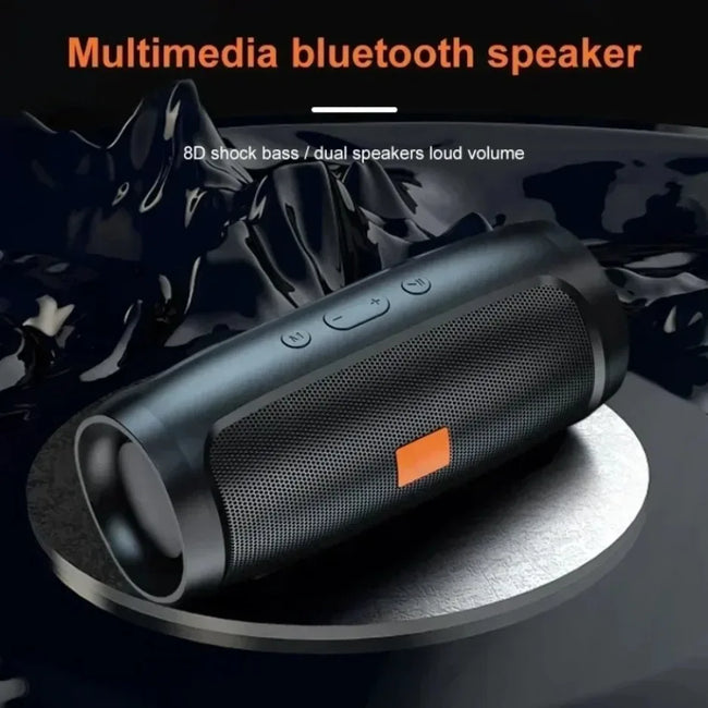 XIKCU Portable Dual Bluetooth Speaker Stereo Outdoor Tfusb Playback Fm Voice Broadcasting Portable Subwoofer 50 Wireless Speaker Main Image