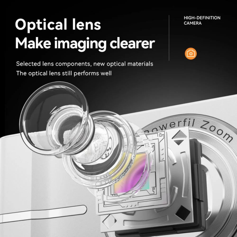 FHD 1080P Digital Cameras for Kids Boys Girls Compact Digital Point and Shoot Camera with 16X Zoom 32GB Card Small Kids Camera