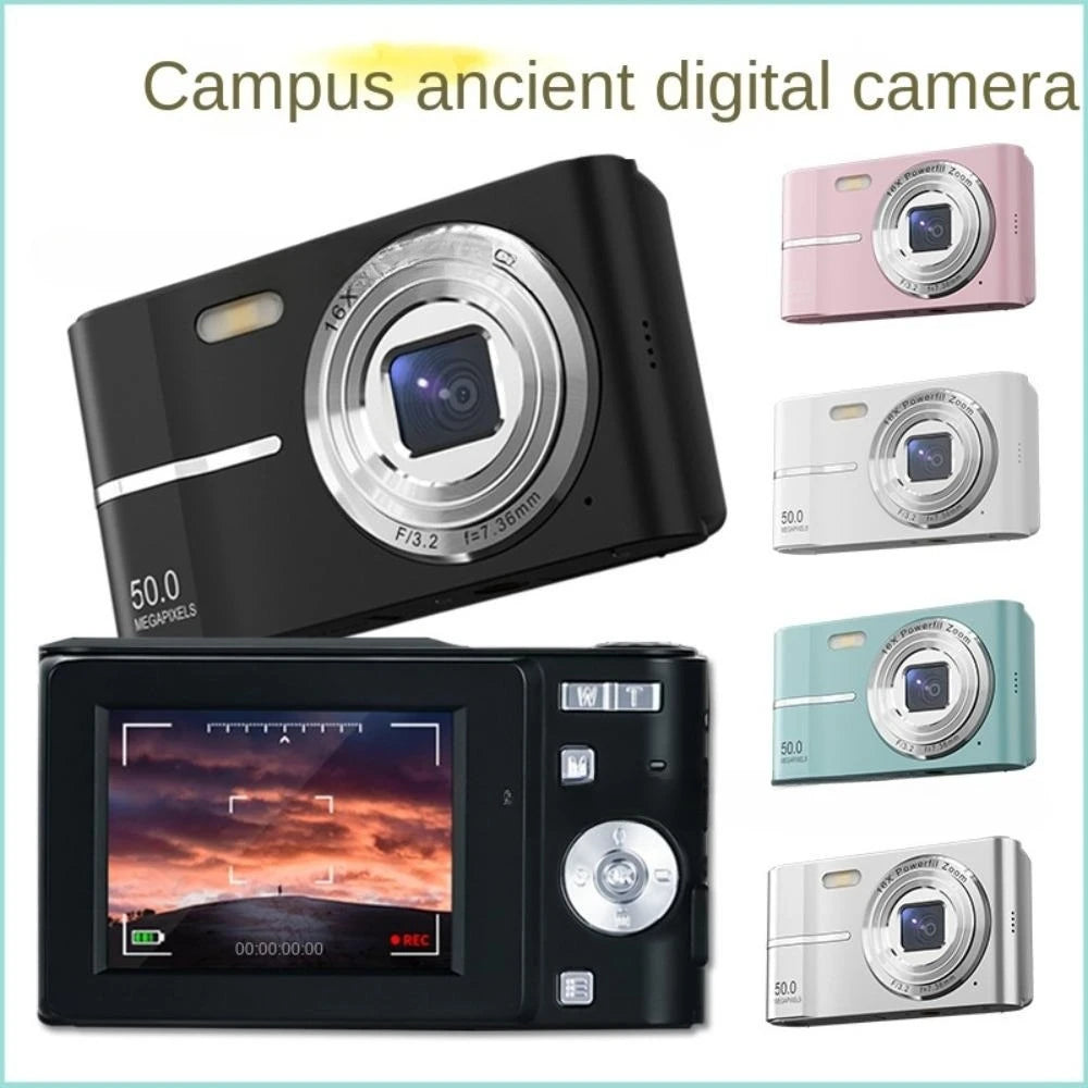 FHD 1080P Digital Cameras for Kids Boys Girls Compact Digital Point and Shoot Camera with 16X Zoom 32GB Card Small Kids Camera