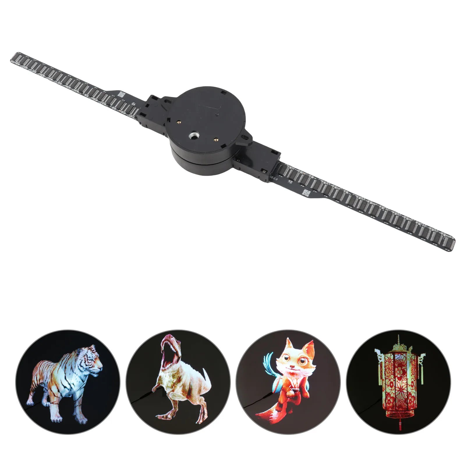 EU/US WiFi 3D Hologram Fan 3D Hologram Projector 176 Degree Viewable Angle 100‑240V 2000x224 Stable Custom Editing for Business