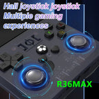 R36MAX Game Console 64GB 128GB 18000+GAMES Linux System 4.0inch K36 vs R36S 3.5inch Pocket Video Player No Download Required