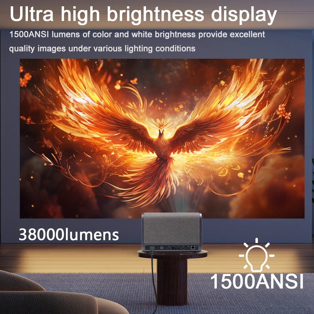 DITONG 2025 NEW  J10 projector Native 1080P Autofocus 4k HD video outdoor mobile phone Android smart home theater LED projector