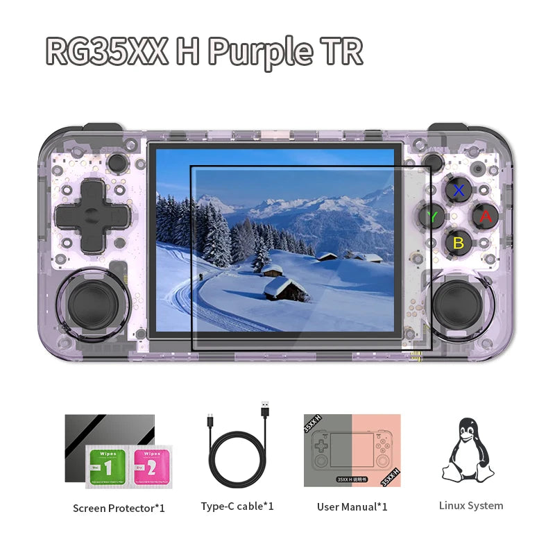 Anbernic RG35XX H Handheld Game Console 3.5" IPS Screen Linux 64-bit H700 Retro Gaming Player Supports HD TV-Output 5000+ Games