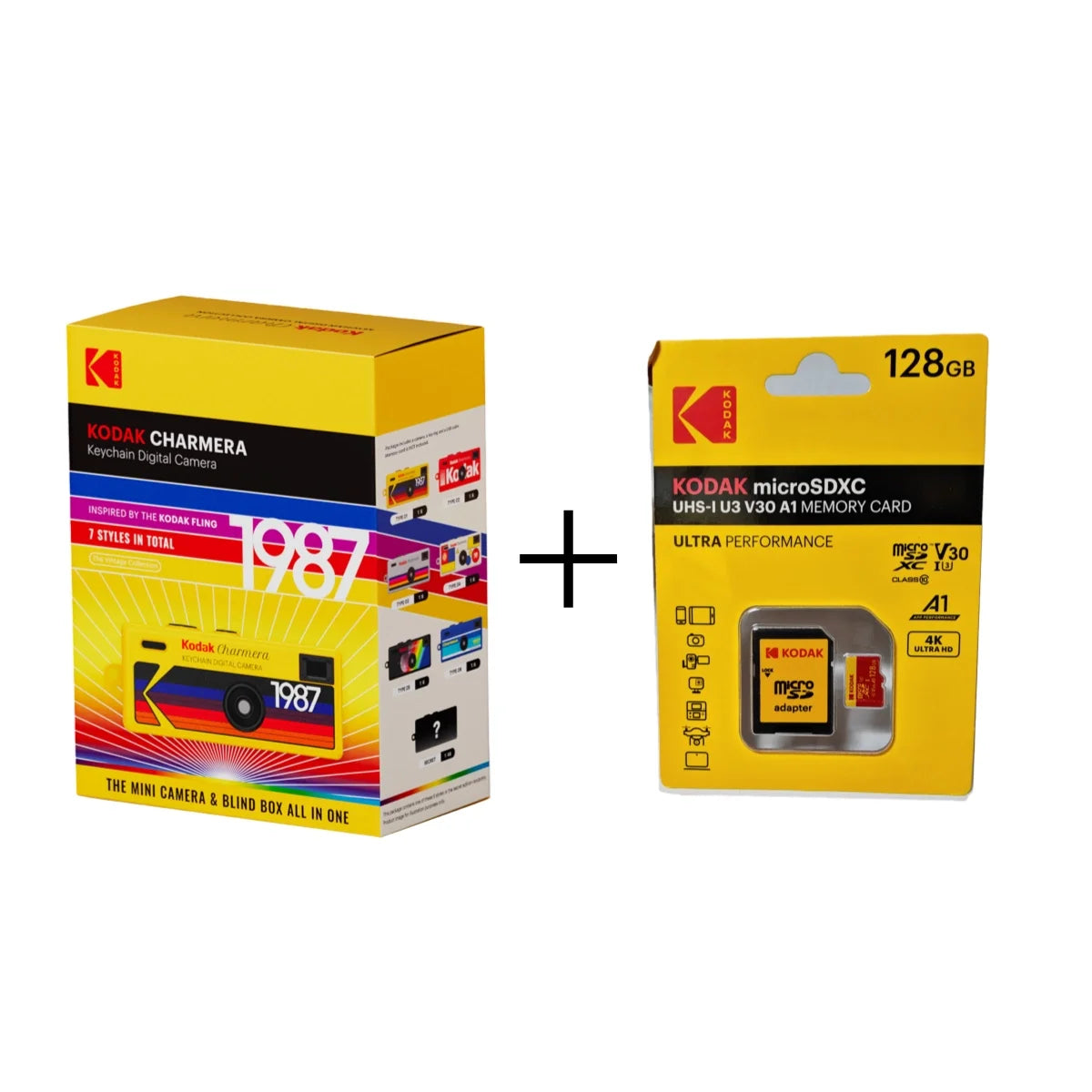 Kodak Charmera Keychain 35MM/F2.4 Digital Camera 1987 with Flash Mini Digital Camera 5 Colors Random Color Camera For Gift ﻿