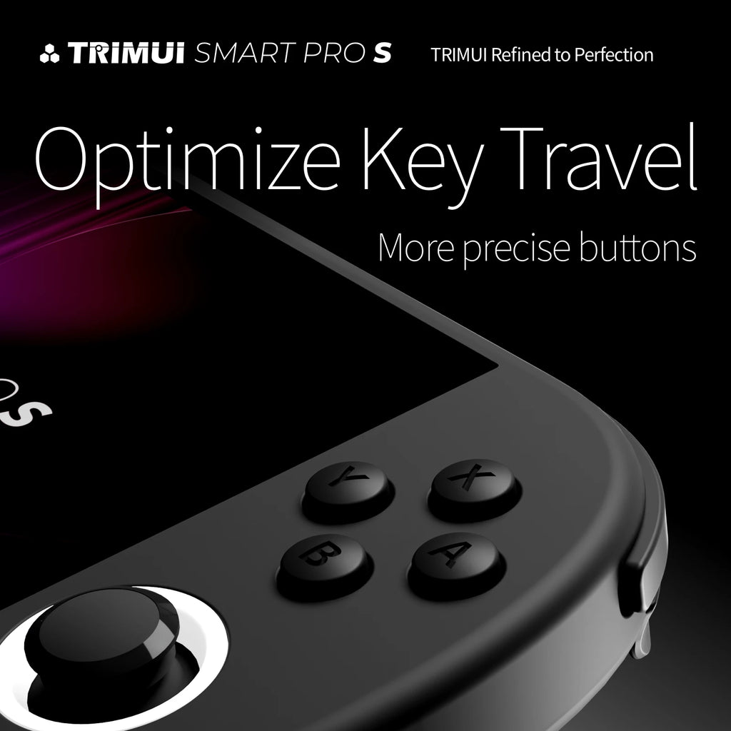 Trimui Smart Pro S Handheld Game Console 4.96''IPS 720*1280 Screen Linux System RGB Joystick 5000mAh BT 5.4 Retro Video Player