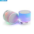 PHONEPACE A9 Bluetooth Speaker  Mini  Crack LED SD Card USB Subwoofer Portable MP3 Music Sound Column for PC Mobile Phone Etc.