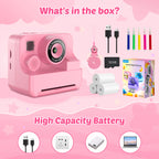 New Bee H16 Kids Instant Print Camera 1080P HD Dual Lens Selfie 32GB Digital Camera for Girls Boys Christmas Birthday Gifts Toys