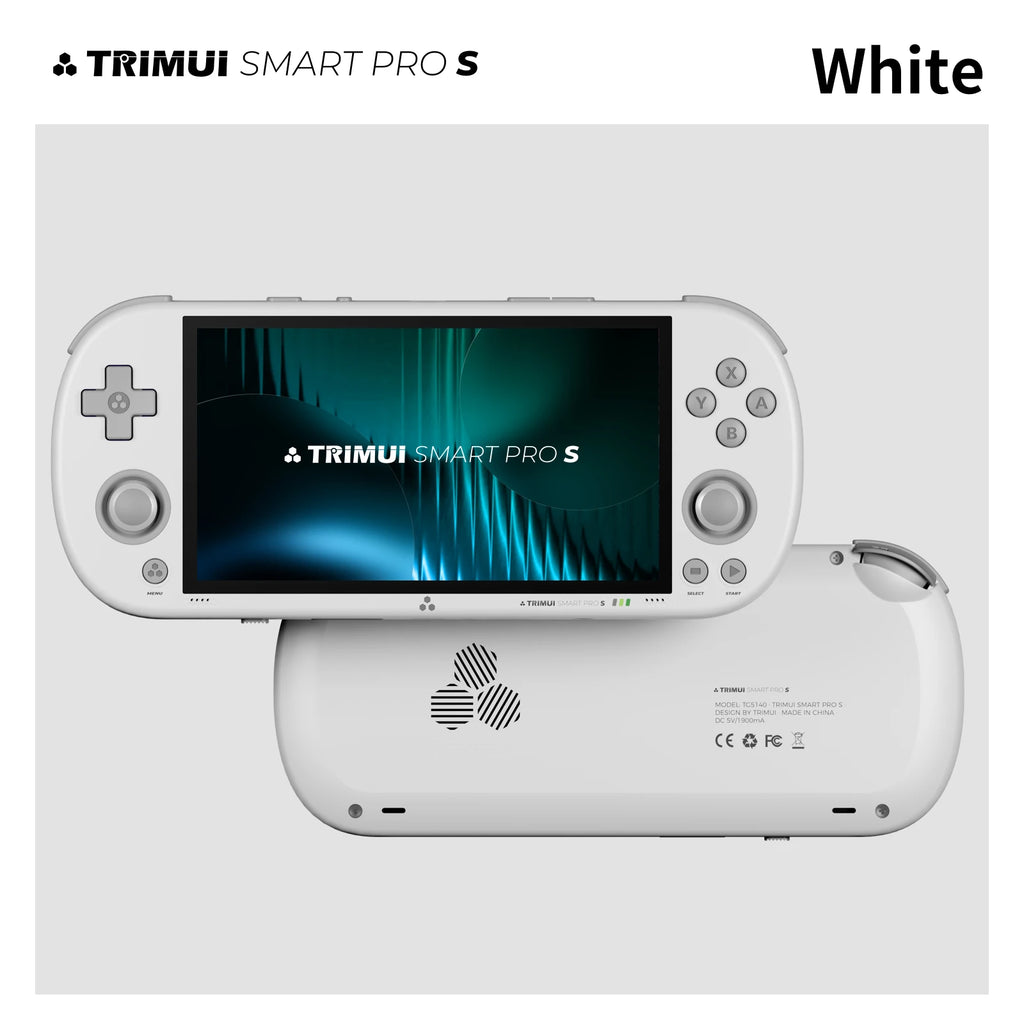 Trimui Smart Pro S Handheld Game Console 4.96''IPS 720*1280 Screen Linux System RGB Joystick 5000mAh BT 5.4 Retro Video Player