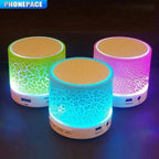 PHONEPACE A9 Bluetooth Speaker  Mini  Crack LED SD Card USB Subwoofer Portable MP3 Music Sound Column for PC Mobile Phone Etc.